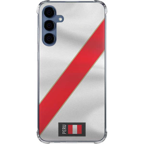 Peru Soccer Flag Galaxy S24 Clear Case